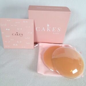 CAKES Body Womens Nipple Cover Non-Adhesive Silicone Size OG Honey